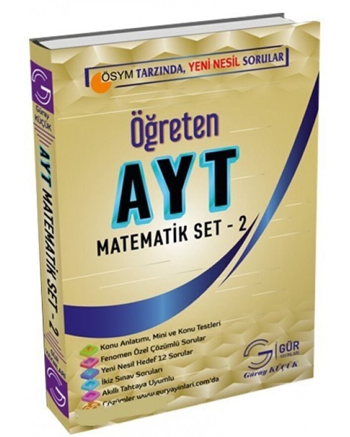 Gür Yayınları AYT Matematik Öğreten Set 2