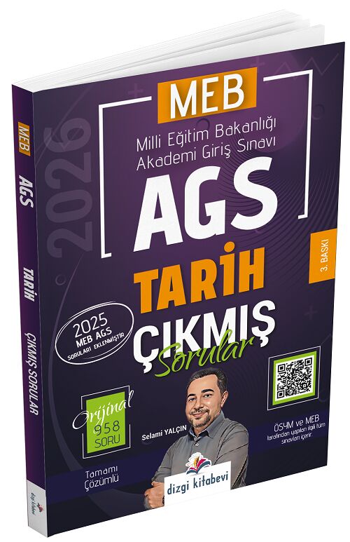 Dizgi Kitap 2026 MEB-AGS Tarih Çıkmış Sorular Çözümlü - Selami Yalçın Dizgi Kitap
