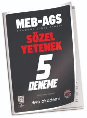 EVP Akademi 2025 MEB-AGS Sözel Yetenek 5 Deneme Çözümlü EVP Akademi