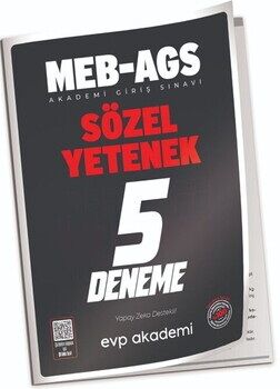 EVP Akademi MEB-AGS Sözel Yetenek 5 Deneme Çözümlü EVP Akademi