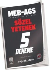 EVP Akademi MEB-AGS Sözel Yetenek 5 Deneme Çözümlü EVP Akademi