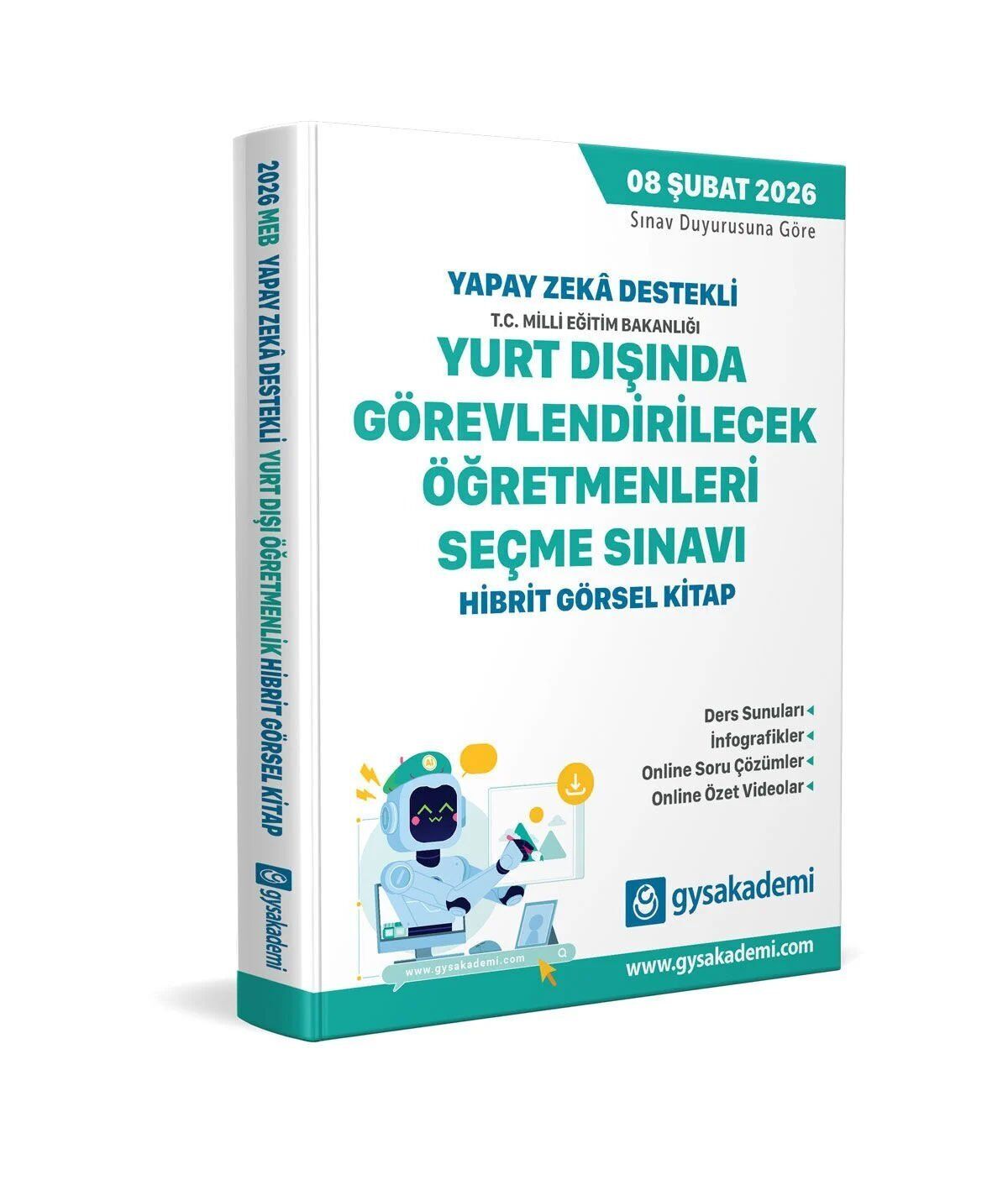 GYS Akademi MEB Yurt Dışında Görevlendirilecek Öğretmenleri Seçme Sınavı Görsel Hibrit Kitap GYS Akademi