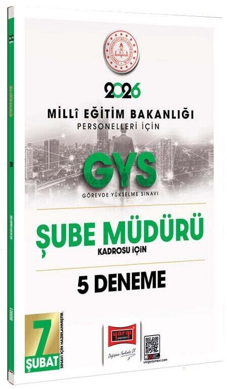 Yargı 2026 GYS MEB Milli Eğitim Bakanlığı Şube Müdürü 5 Deneme Görevde Yükselme Yargı Yayınları
