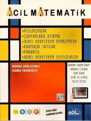 Acil Yayınları Acil Matematik Polinomlar Çarpanlara Ayırma 2. Dereceden Denklemler Karmaşık Sayılar