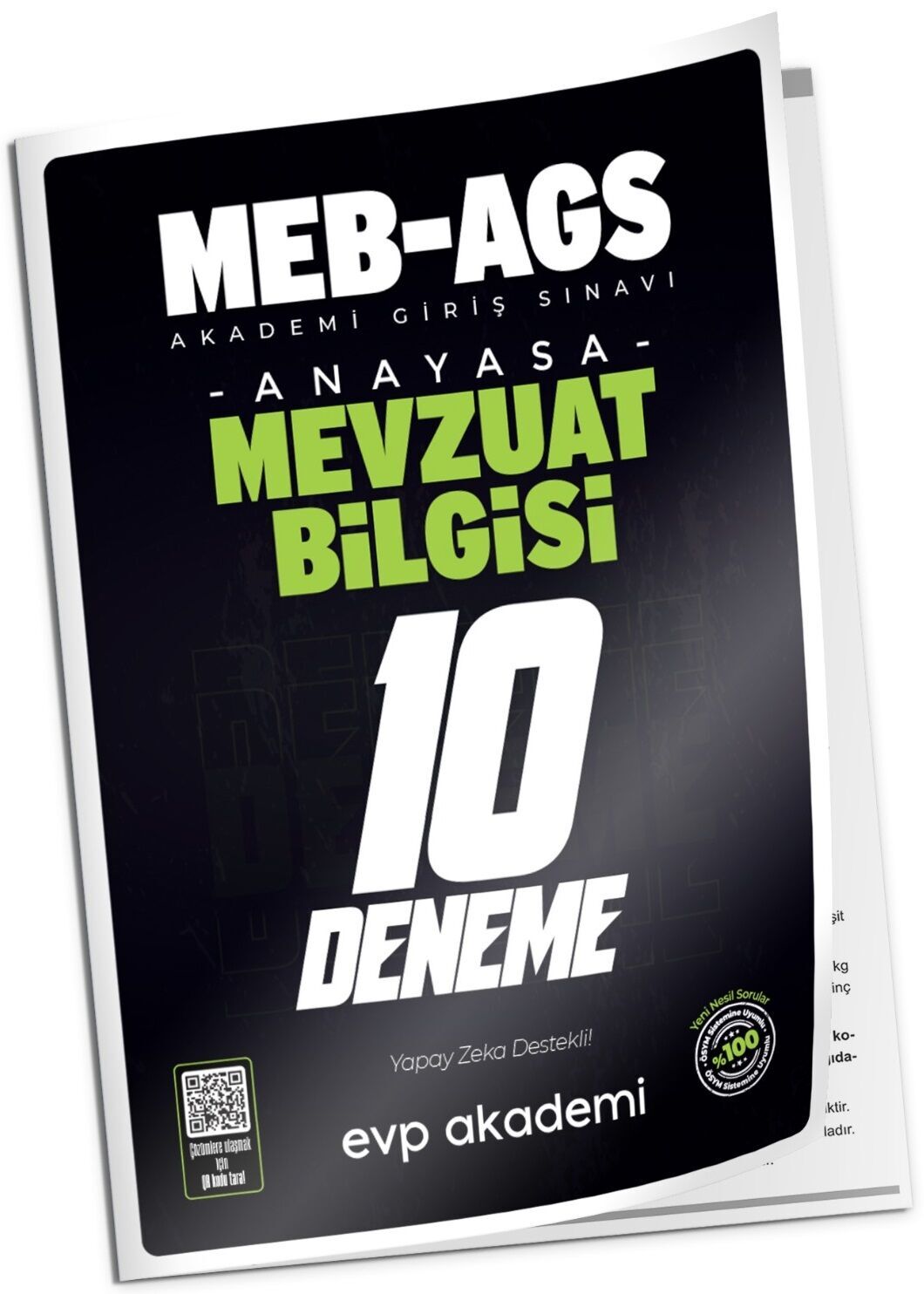EVP Akademi 2025 MEB-AGS Mevzuat Bilgisi 10 Deneme Çözümlü EVP Akademi