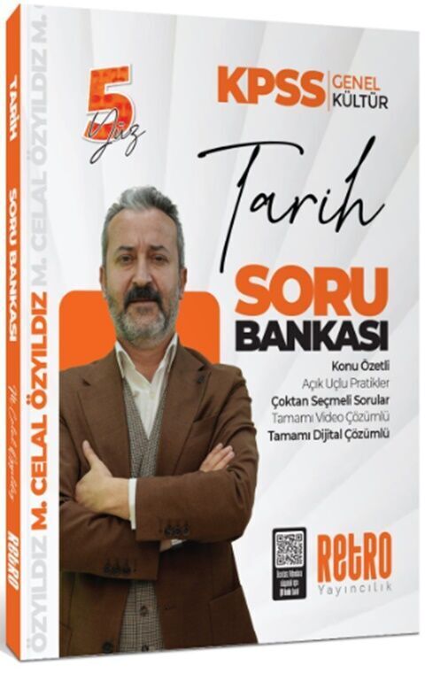 Retro 2026 KPSS Tarih 5Yüz Soru Bankası Çözümlü - Mehmet Celal Özyıldız Retro Yayıncılık