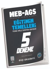 EVP Akademi MEB-AGS Eğitimin Temelleri 5 Deneme Çözümlü EVP Akademi