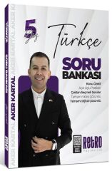 Retro 2026 KPSS Türkçe 5Yüz Soru Bankası Çözümlü - Aker Kartal Retro Yayıncılık
