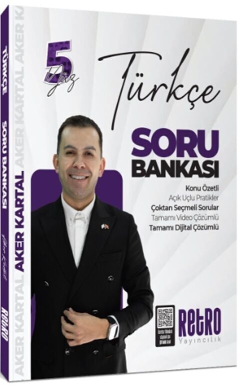 Retro 2026 KPSS Türkçe 5Yüz Soru Bankası Çözümlü - Aker Kartal Retro Yayıncılık