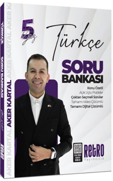 Retro 2026 KPSS Türkçe 5Yüz Soru Bankası Çözümlü - Aker Kartal Retro Yayıncılık
