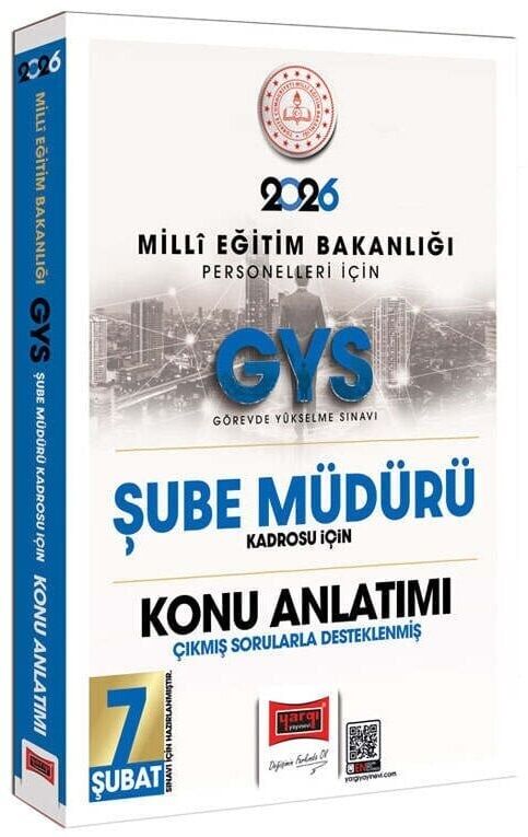 Yargı 2026 GYS MEB Milli Eğitim Bakanlığı Şube Müdürü Konu Anlatımı Görevde Yükselme Yargı Yayınları