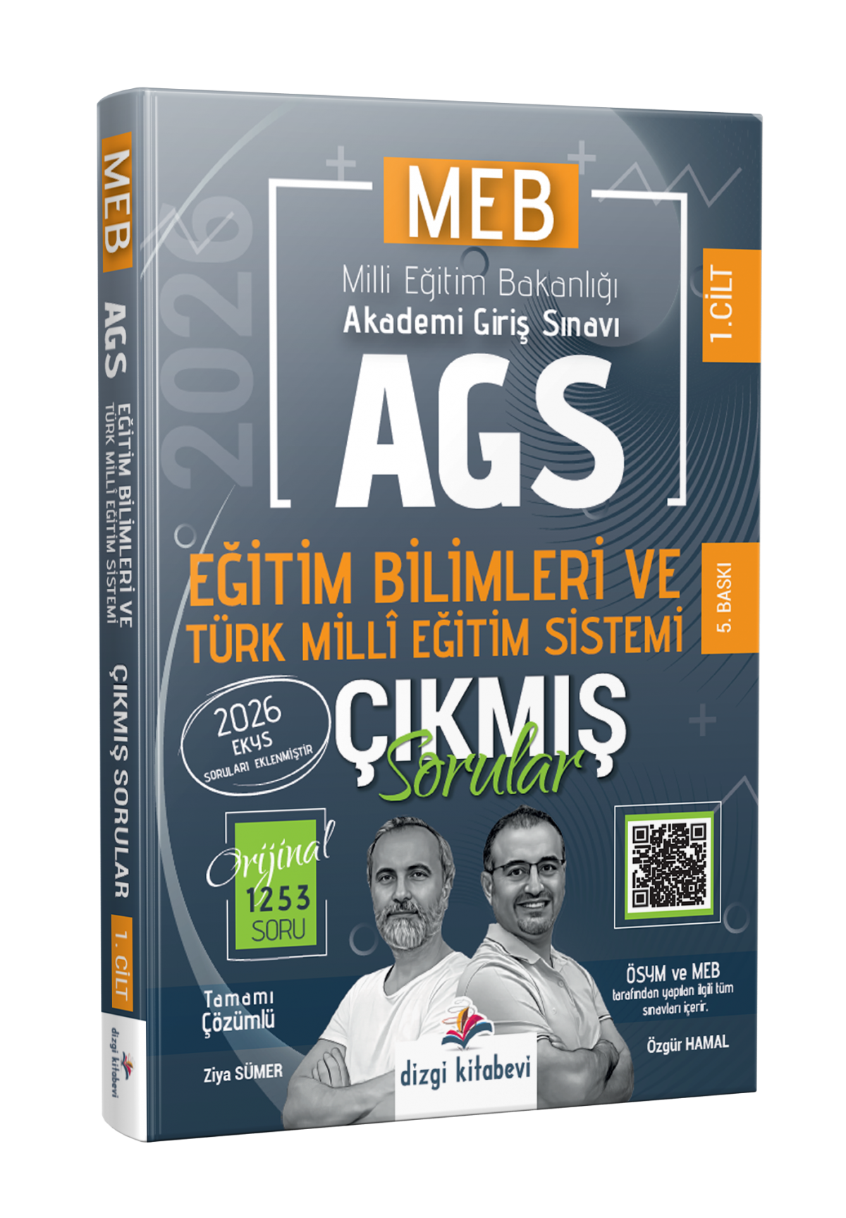 Dizgi Kitap 2026 MEB AGS Tamamı Video Çözümlü Eğitim Bilimleri ve Türk Milli Eğitim Sistemi Çıkmış Sorular 5. Baskı Ziya Sümer Özgür Hamal