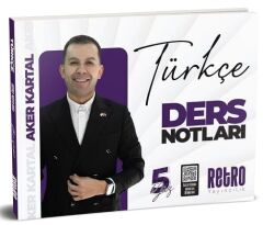 Retro 2026 KPSS Türkçe 5Yüz Ders Notları - Aker Kartal Retro Yayıncılık