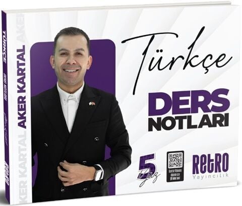 Retro 2026 KPSS Türkçe 5Yüz Ders Notları - Aker Kartal Retro Yayıncılık