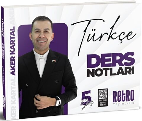 Retro 2026 KPSS Türkçe 5Yüz Ders Notları - Aker Kartal Retro Yayıncılık