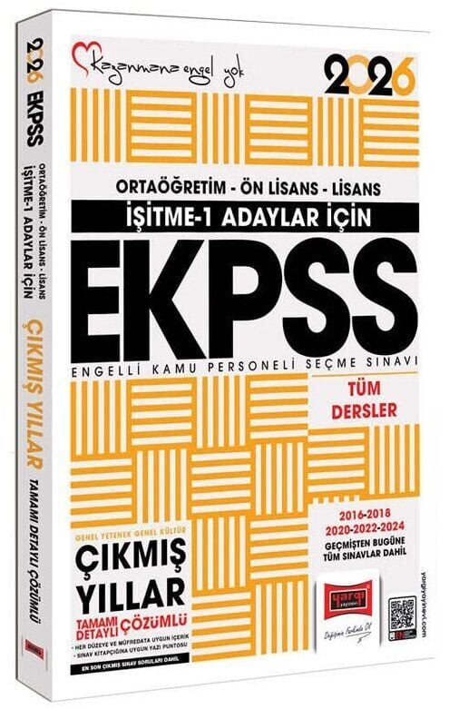 Yargı 2026 EKPSS İşitme-1 Çıkmış Sorular Çözümlü Yargı Yayınları