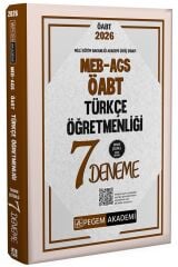 Pegem 2026 ÖABT MEB-AGS Türkçe Öğretmenliği 7 Deneme Çözümlü Pegem Akademi Yayınları
