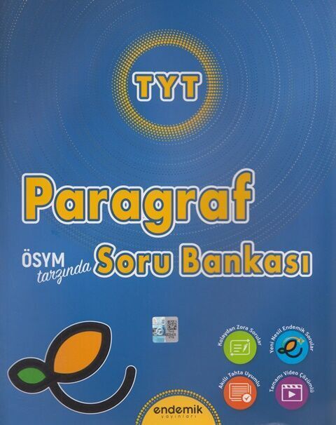 Endemik Yayınları TYT Paragraf Soru Bankası