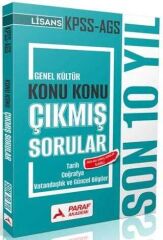 Paraf Akademi 2026 KPSS MEB-AGS Lisans Tarih-Coğrafya-Vatandaşlık-Güncel Bilgiler Çıkmış Sorular Son 10 Yıl Konu Konu Çözümlü Paraf Akademi Yayınları