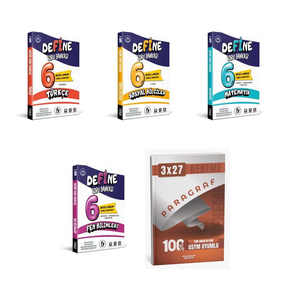 Fi 2027 6. Sınıf Baski Define Soru Türkçe + Sosyal + Matematik + Fen ANKAPADE
