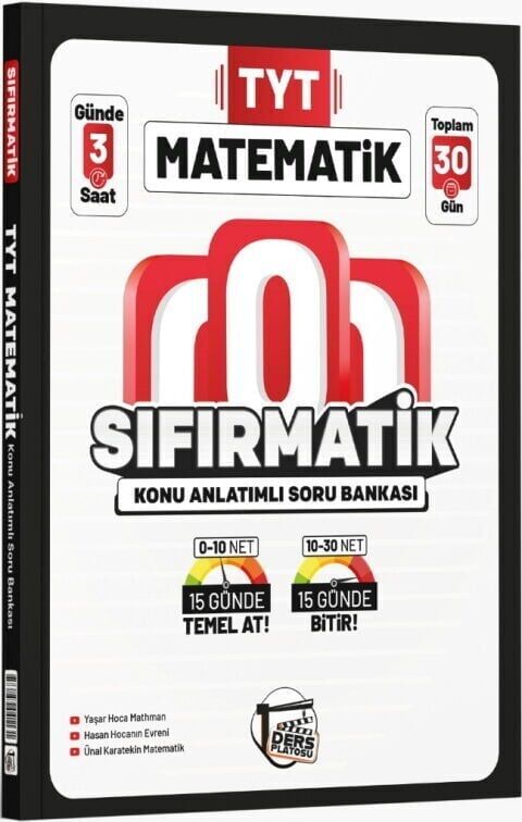 Ders Platosu YKS TYT Matematik Sıfırmatik Konu Anlatımlı Soru Bankası Ders Platosu