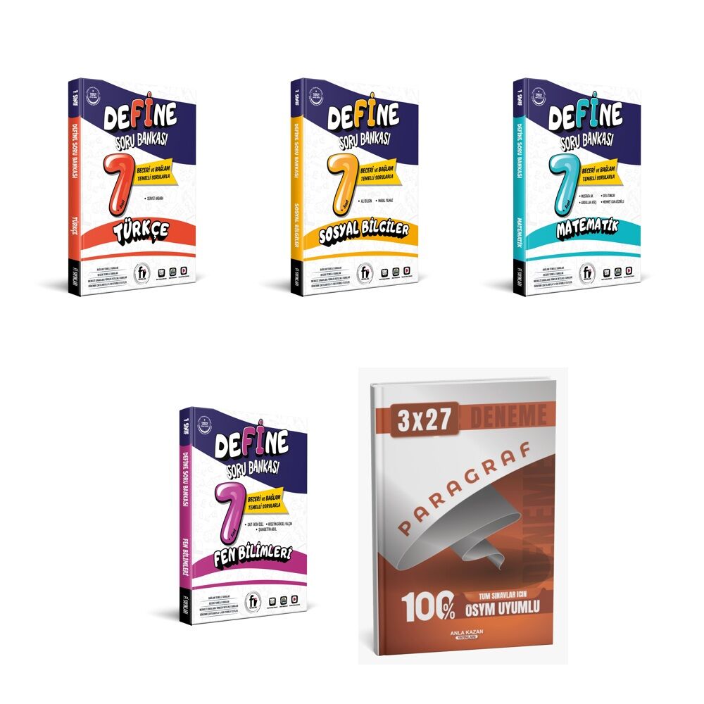Fi 2027 7. Sınıf Baski Define Soru Türkçe + Sosyal + Matematik + Fen ANKAPADE