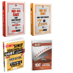 Pegem 2026 MEB AGS ÖABT Sınıf Öğretmenliği Soru Bankası + Pegem ÖABT Sınıf Öğretmenliği 7 Deneme + Dizgi ÖABT Sınıf Öğretmenliği Çıkmış Sorular Seti
