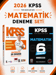 Yargı 2026 KPSS Matematik Deneme & KPSS Matematik 6 Deneme Evp Akademi Seti