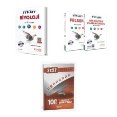 2027 Limit TYT AYT Biyoloji + Din + Felsefe Din Kültürü ve Ahlak Bilgisi Felsefe El Kitabı + Ankapade 3'lü Set