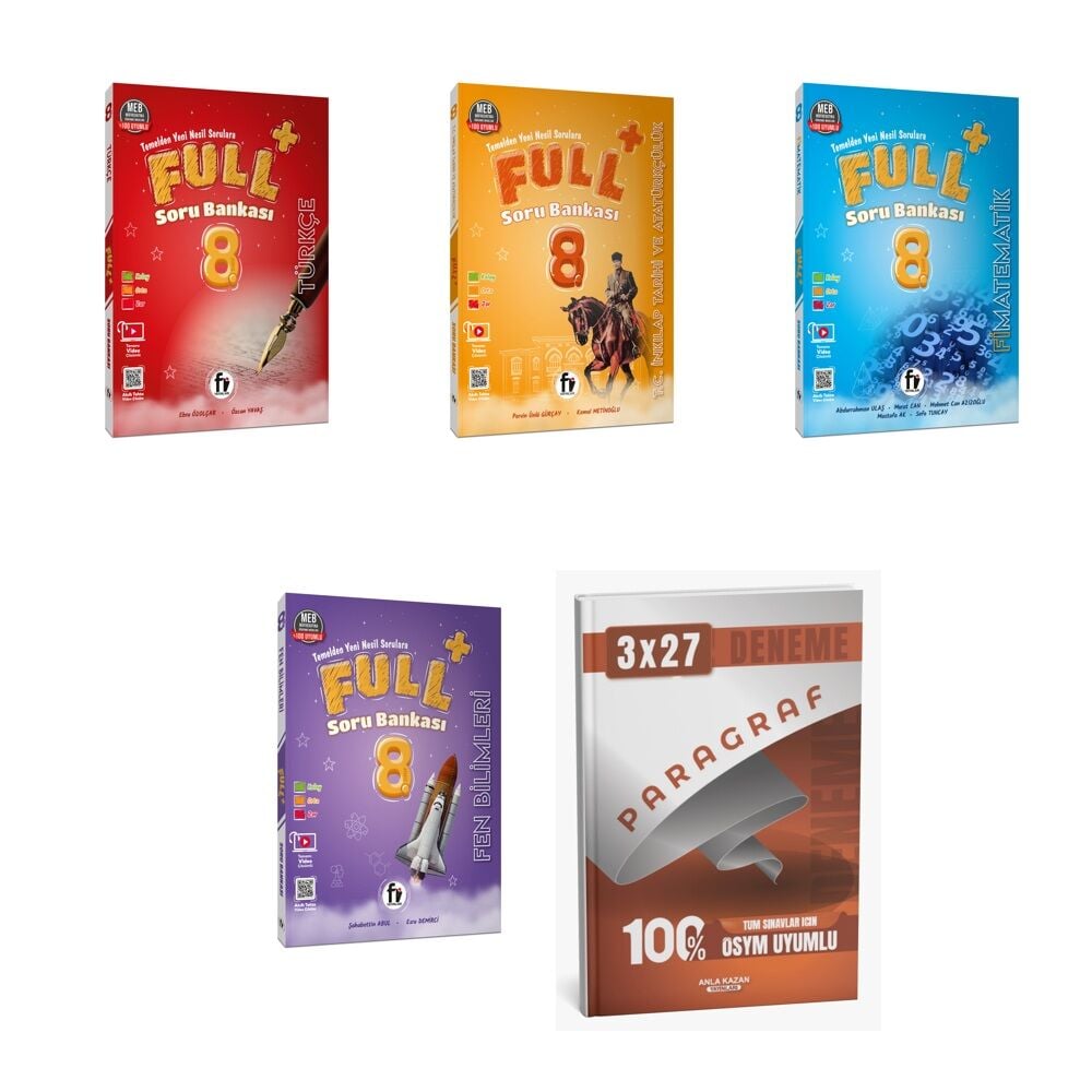Fi 2027 8. Sınıf/LGS Full + Bank Full Soru Soru Türkçe + İnkılap Tarihi ve Atatürkçülük + Matematik + Fen ANKAPADE