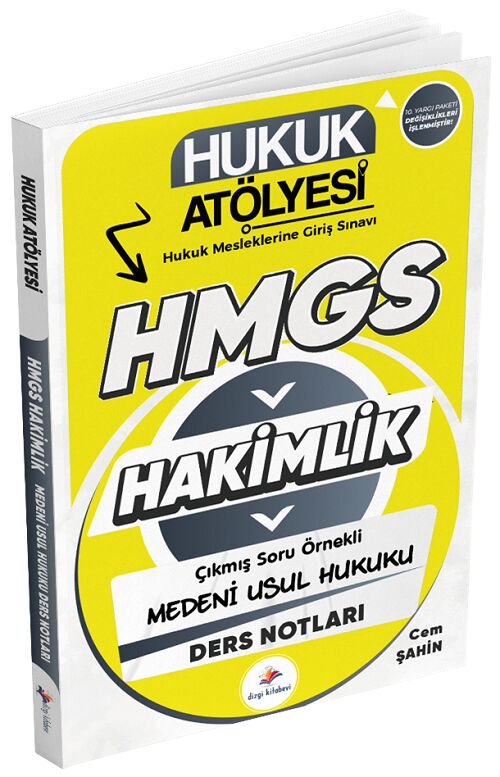 Dizgi Kitap Hukuk Atölyesi HMGS Hakimlik Medeni Usul Hukuku Ders Notları - Cem Şahin Dizgi Kitap