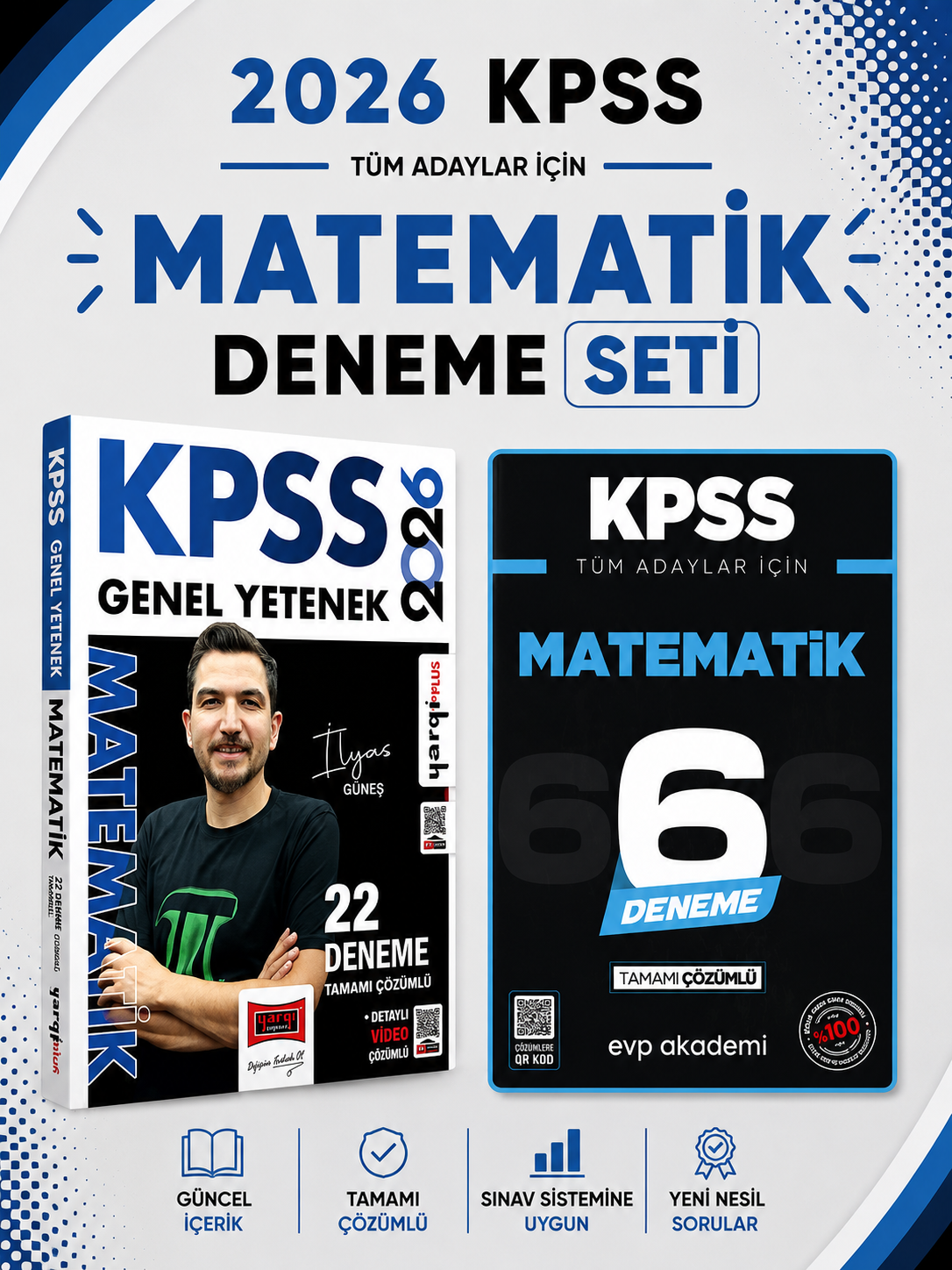 Yargı 2026 KPSS Matematik Deneme & KPSS Matematik 6 Deneme Evp Akademi Seti