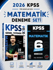 Yargı 2026 KPSS Matematik Deneme & KPSS Matematik 6 Deneme Evp Akademi Seti