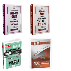 Pegem 2026 MEB AGS ÖABT Tarih Öğretmenliği Soru Bankası + Pegem ÖABT Tarih Öğretmenliği 7 Deneme + Dizgi ÖABT Tarih Öğretmenliği Çıkmış Sorular Seti