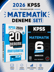 Yediiklim 2026 KPSS Matematik Deneme & KPSS Matematik 6 Deneme Evp Akademi Seti