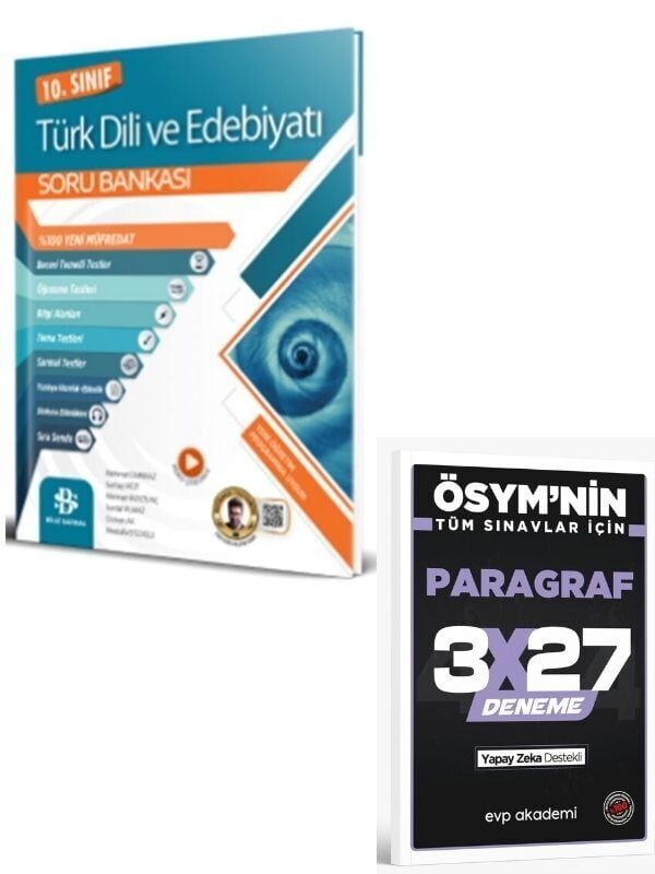 BilgiSarmal 2025 10. Sınıf Türk Dili ve Edebiyatı Soru Bankası+ EVP Akademi Paragraf