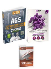 Dizgi + Yediiklim 2026 MEB AGS Türk Milli Eğitim Sisteminin Çıkmış Soru + Soru + Paragraf 3 lü Set