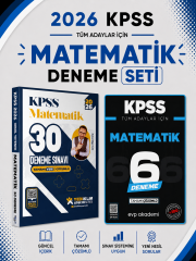 Yediiklim 2026 KPSS Matematik Deneme & KPSS Matematik 6 Deneme Evp Akademi Seti