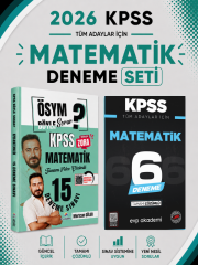 Dizgi 2026 KPSS Matematik Deneme & KPSS Matematik 6 Deneme Evp Akademi Seti