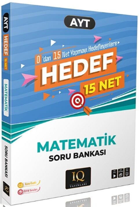 IQ Yayınları AYT Matematik Hedef 15 Net Soru Bankası