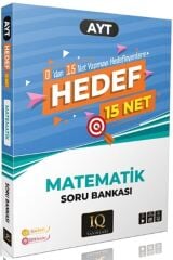 IQ Yayınları AYT Matematik Hedef 15 Net Soru Bankası