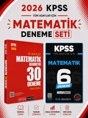 Pegem 2026 KPSS Matematik Deneme & KPSS Matematik 6 Deneme Evp Akademi Seti