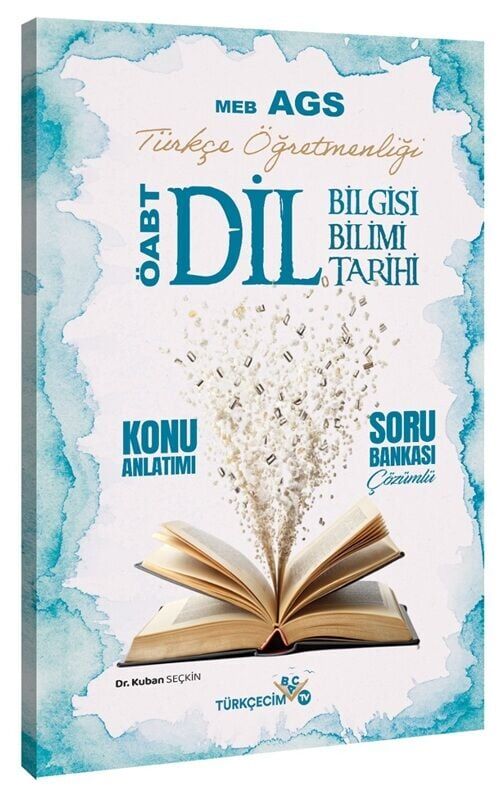 Türkçecim TV ÖABT MEB-AGS Türkçe Öğretmenliği Dil Bilgisi-Dil Bilimi-Dil Tarihi Konu Anlatımlı Soru Bankası Çözümlü - Kuban Seçkin Türkçecim TV Yayınları