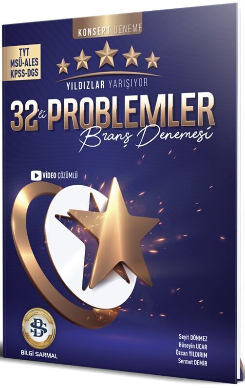 Yıldızlar Yarışıyor TYT MSÜ ALES KPSS DGS Problemler 32 li Branş Denemesi
