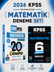 İndeks 2026 KPSS Matematik Deneme & KPSS Matematik 6 Deneme Evp Akademi Seti