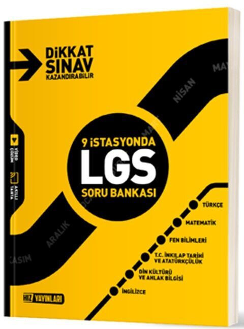 2027 Hız Yayınları 8. Sınıf LGS Tüm Dersler 9 İstasyonda Soru Bankası