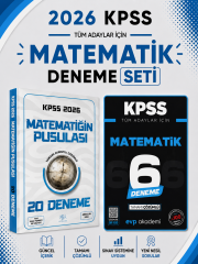 CBA 2026 KPSS Matematik Deneme & KPSS Matematik 6 Deneme Evp Akademi Seti