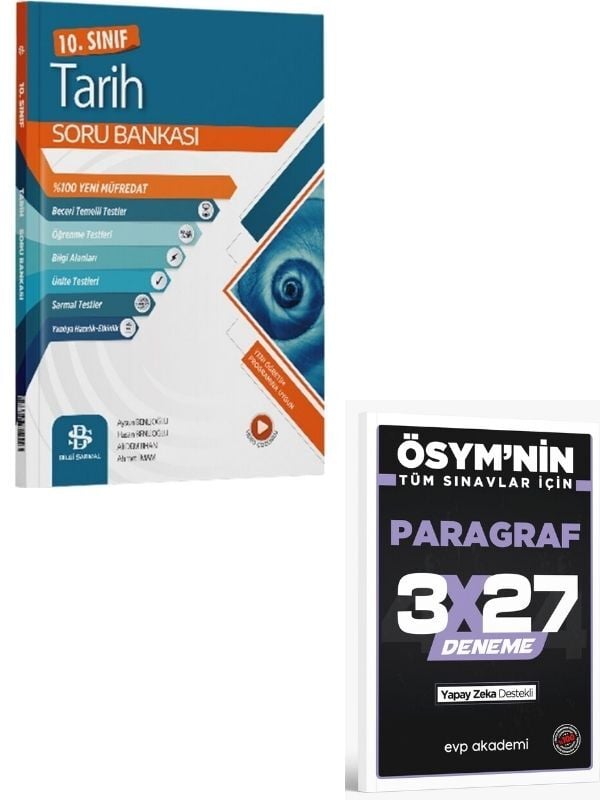 BilgiSarmal 2027 10. Sınıf Tarih Soru Bankası+ EVP Akademi Paragraf