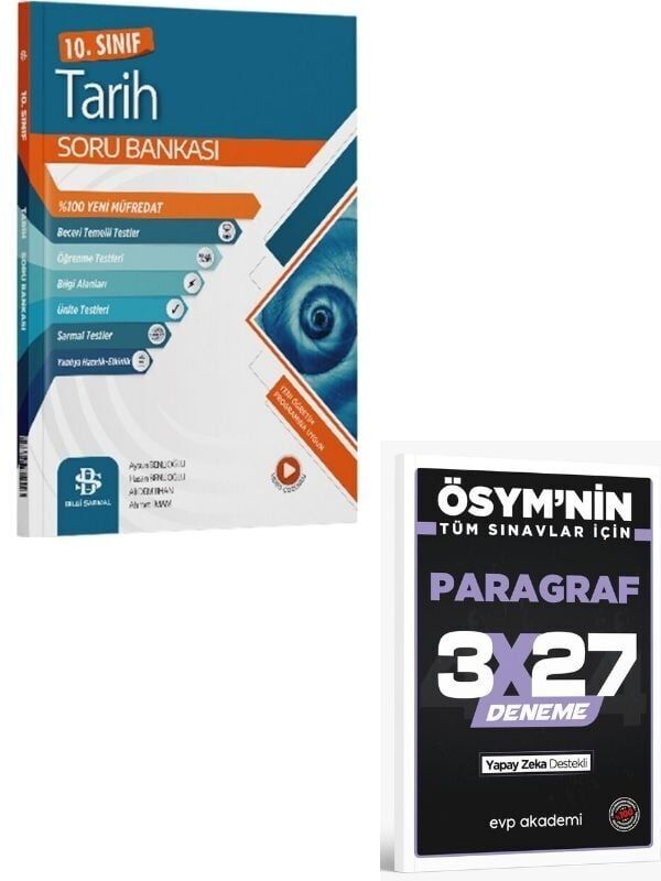 BilgiSarmal 2027 10. Sınıf Tarih Soru Bankası+ EVP Akademi Paragraf