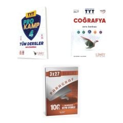 2027 Limit TYT Tüm Dersler Prokamp + Coğrafya Soru + anla kazan paragraf deneme 3'lü Set